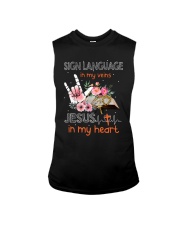 Sign Language In My Veins Sleeveless Tee tile