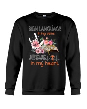 Sign Language In My Veins Crewneck Sweatshirt tile