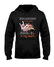 Sign Language In My Veins Hooded Sweatshirt tile