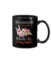 Sign Language In My Veins Mug tile