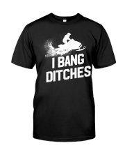 Snowmobile I Bang Ditches r239 Premium Fit Mens Tee tile