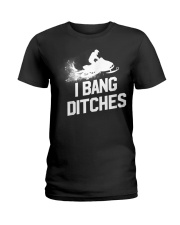 Snowmobile I Bang Ditches r239 Ladies T-Shirt tile