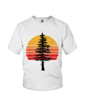 Pine Tree Under Sunset Youth T-Shirt tile