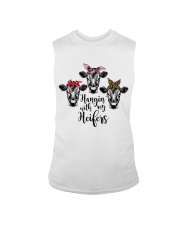 Cow Hanging With My Heifers Sleeveless Tee tile