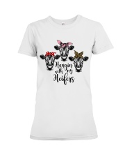 Cow Hanging With My Heifers Premium Fit Ladies Tee tile