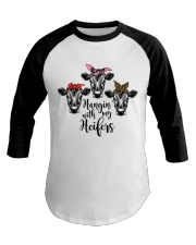 Cow Hanging With My Heifers Baseball Tee tile