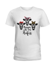 Cow Hanging With My Heifers Ladies T-Shirt tile