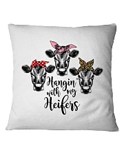 Cow Hanging With My Heifers Square Pillowcase tile