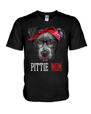 Pittie Mom Pitbull Dog Lovers Mothers Day V-Neck T-Shirt tile