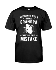 Drummer Fathers Day Idea Grandpa Classic T-Shirt front