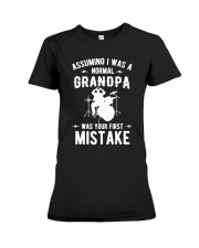 Drummer Fathers Day Idea Grandpa Premium Fit Ladies Tee tile