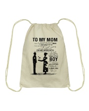 To My Mom I Know It's Not Easy For A Woman Drawstring Bag tile
