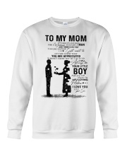 To My Mom I Know It's Not Easy For A Woman Crewneck Sweatshirt tile