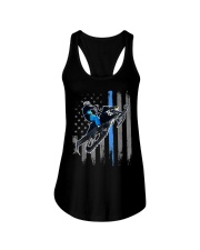American Flag Snowmobile r96 Ladies Flowy Tank tile
