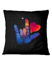 Sign Language Love 1 Square Pillowcase tile