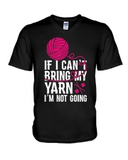 If I Can't Take My Yarn V-Neck T-Shirt tile
