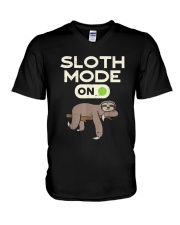 Sloth Mode On V-Neck T-Shirt tile