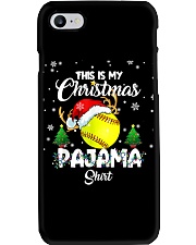 This Is My Christmas Pajama Softball Phone Case tile