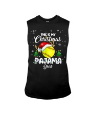 This Is My Christmas Pajama Softball Sleeveless Tee tile