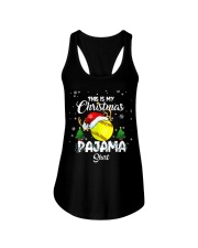 This Is My Christmas Pajama Softball Ladies Flowy Tank tile