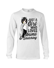 Girl Just A Girl Who Loves Anime and Sketching Long Sleeve Tee tile
