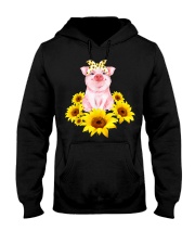 Cute Piggy With Sunflower R339 Hooded Sweatshirt tile