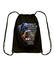 Rottweiler Soul I Love Rotties Dog Lover Drawstring Bag tile