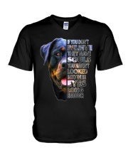 Rottweiler Soul I Love Rotties Dog Lover V-Neck T-Shirt tile