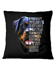 Rottweiler Soul I Love Rotties Dog Lover Square Pillowcase tile