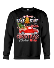 Baking Watch Christmas Movies All Day Crewneck Sweatshirt tile