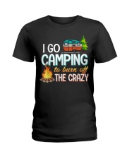 I Go Camping To Burn Off The Crazy Ladies T-Shirt tile