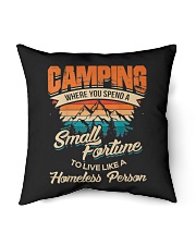 Camping Where You Spend A Small Fortune Indoor Pillow tile
