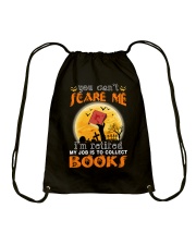 You Can't Scare Me I'm Retired My Job Is To Collect Books (Front) Drawstring Bag tile