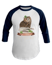 Stop Staring At My Books (Front) Baseball Tee tile