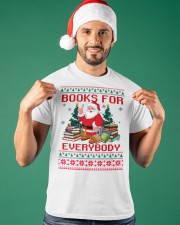 Merry Christmas Books For Everybody (Front) Classic T-Shirt apparel-classic-tshirt-lifestyle-front-85