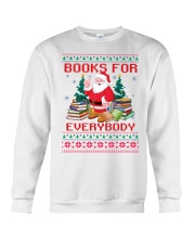 Merry Christmas Books For Everybody (Front) Crewneck Sweatshirt tile