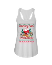 Merry Christmas Books For Everybody (Front) Ladies Flowy Tank tile
