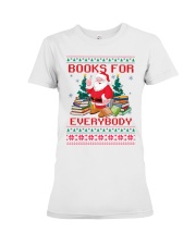Merry Christmas Books For Everybody (Front) Premium Fit Ladies Tee tile