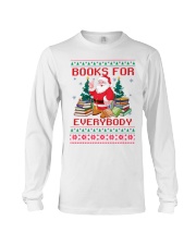 Merry Christmas Books For Everybody (Front) Long Sleeve Tee tile