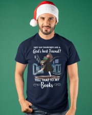 They Say Diamonds Are A Girl's Best Friend - Tell That To My Books (Front) Classic T-Shirt apparel-classic-tshirt-lifestyle-front-84