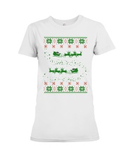 Merry Christmas Books's Reindeer (Front) Premium Fit Ladies Tee tile