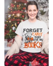 Forget Candy Just Give Me Books (Front) Classic T-Shirt custom-t-shirts-classic-lifestyle-front-325