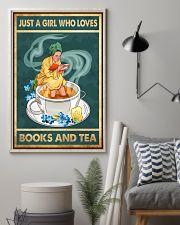 JUST A GIRL WHO LOVES BOOKS AND TEA 11x17 Poster lifestyle-poster-1