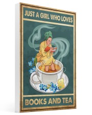 JUST A GIRL WHO LOVES BOOKS AND TEA canvas-wrap-print tile