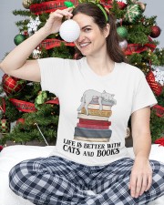 Life Is Better With Cats And Books (Front) Classic T-Shirt custom-t-shirts-classic-lifestyle-front-335