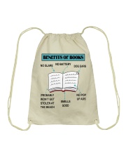 Advantages Of Books (Front) Drawstring Bag tile
