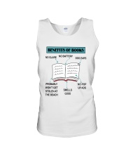 Advantages Of Books (Front) Unisex Tank tile