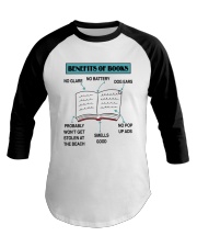 Advantages Of Books (Front) Baseball Tee tile
