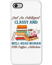 Just An Intelligent Classy And Well-Read Woman With Coffee Addiction (Front) Phone Case tile