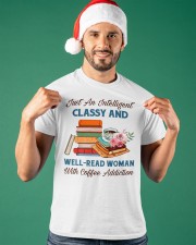 Just An Intelligent Classy And Well-Read Woman With Coffee Addiction (Front) Classic T-Shirt apparel-classic-tshirt-lifestyle-front-85
